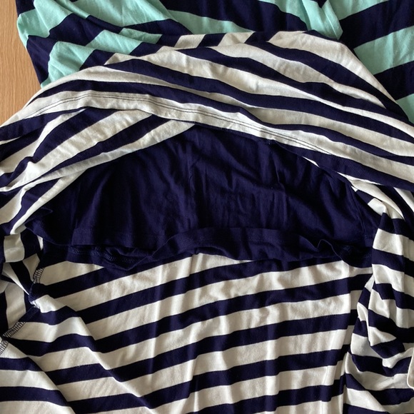 Covet striped a-line asymmetrical skirt - Picture 8 of 8